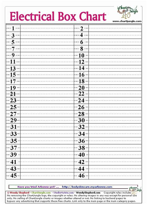 electrical panel breaker box template 42 excel free|free printable breaker box templates.